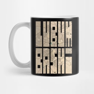 Lubumbashi, Germany City Map Typography - Vintage Mug